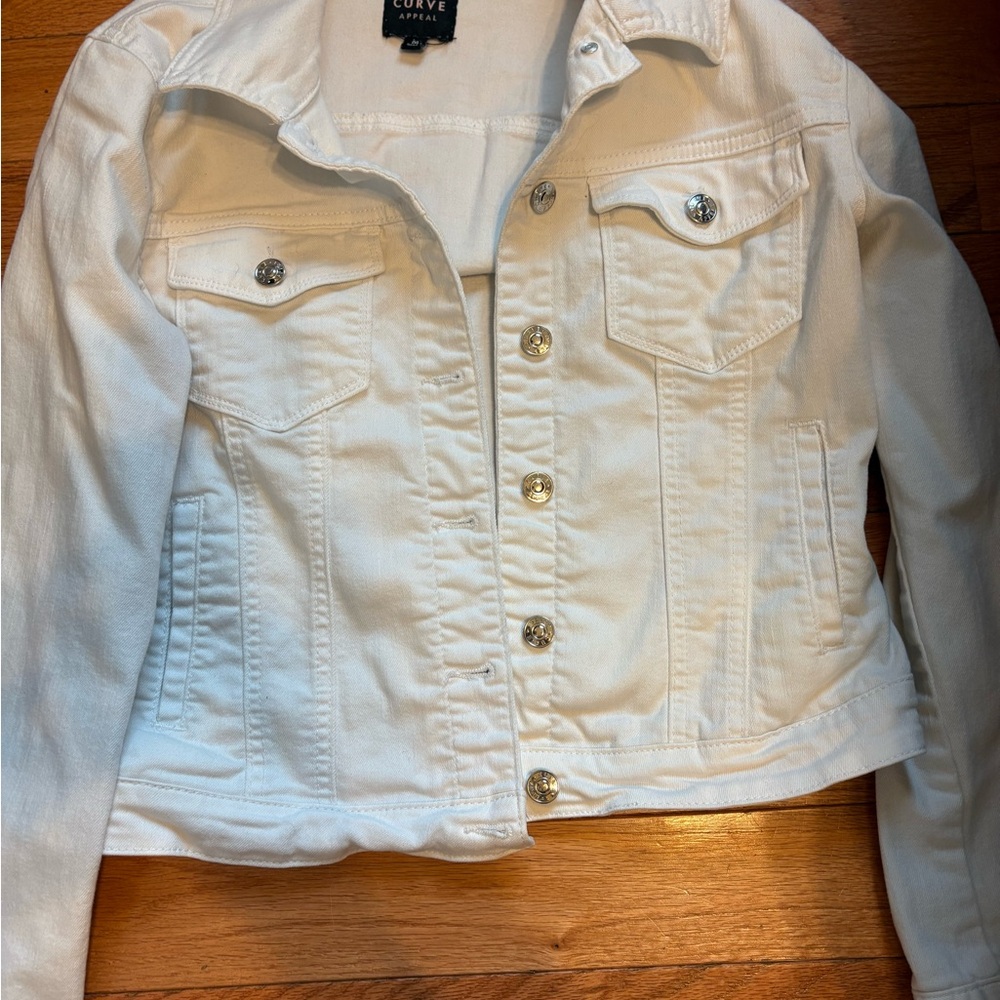 Women's White Denim Jacket